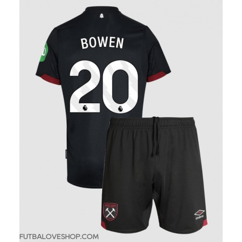 Dres West Ham United Jarrod Bowen #20 Preč pre deti 2024-25 Krátky Rukáv (+ trenírky)